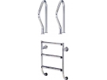 Escada mista 5 degraus inox. aisi 316